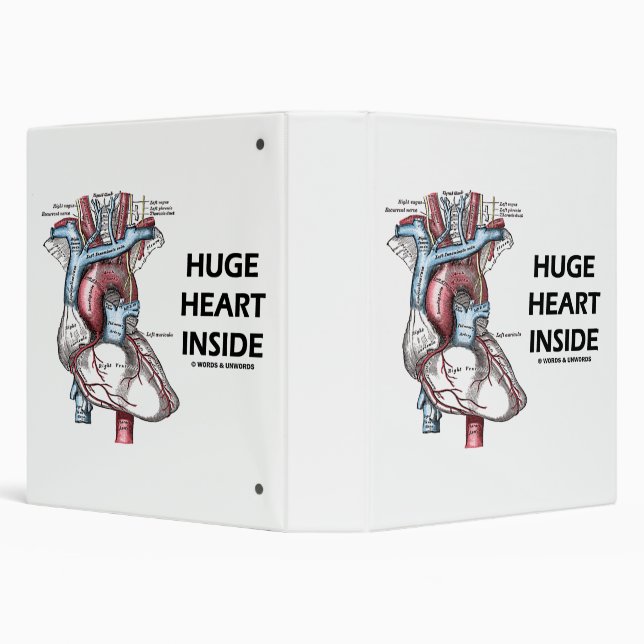 Huge Heart Inside Human Heart Anatomy Diagram Binder (Background)