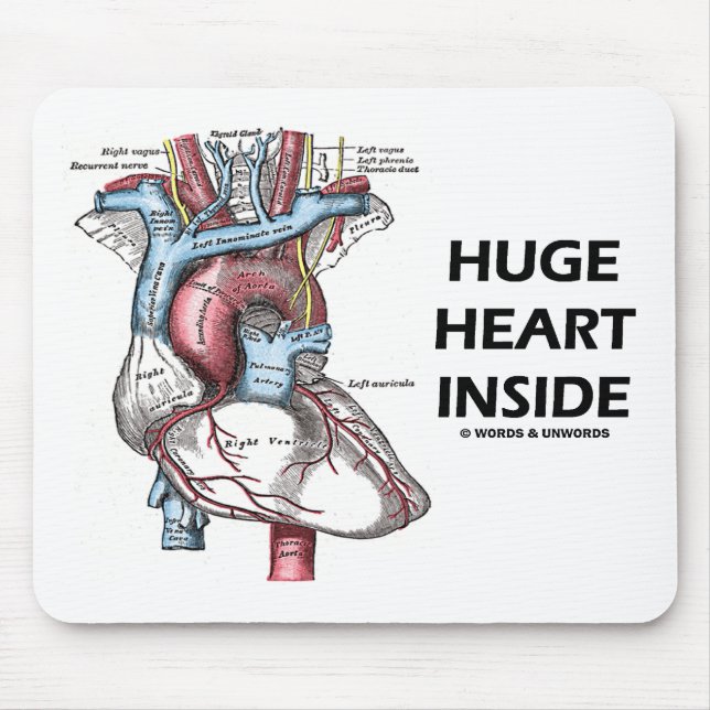 Huge Heart Inside Mouse Pad (Front)