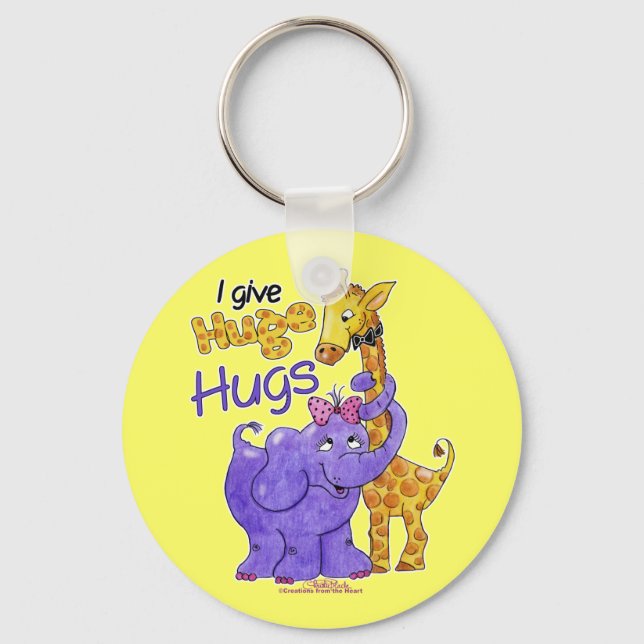 Huge Hugs Keychain (Front)