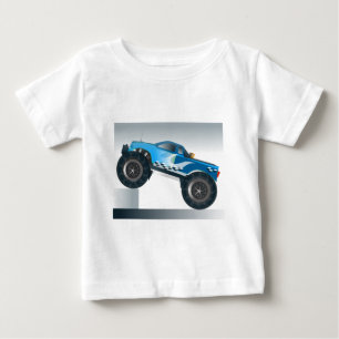 Huge Monster Truck Speedway-lover Design Baby T-Shirt