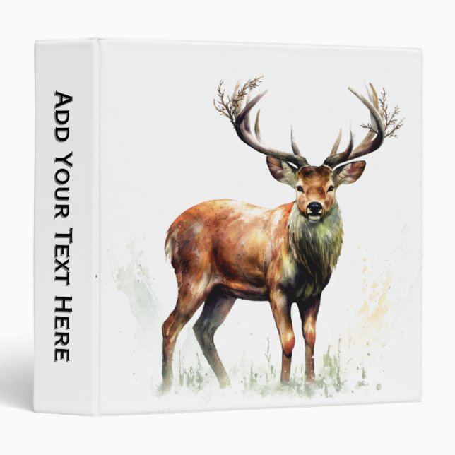 Huge Racked Deer  Binder (Front/Spine)