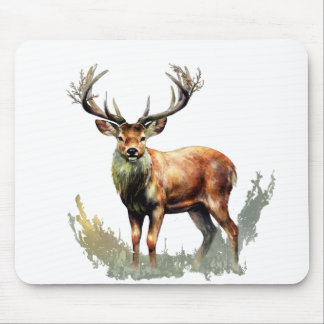 Huge Racked Deer  Mouse Pad