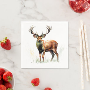Huge Racked Deer Napkin