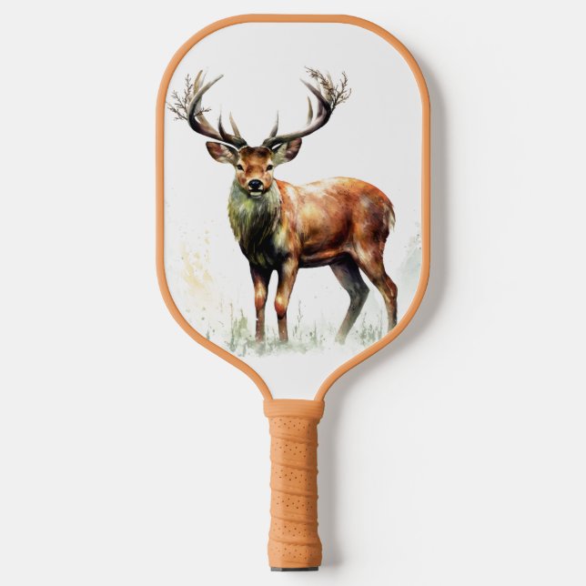 Huge Racked Deer  Pickleball Paddle (Front)