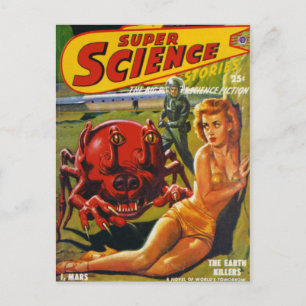 Huge Red Dog Insect Postcard