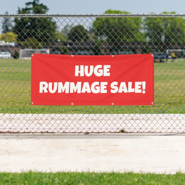 Huge Rummage Sale Banner (Insitu)