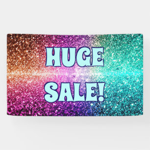 Huge sale glitter banner