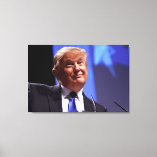 HUGE SMILING DONALD TRUMP CANVAS PRINT