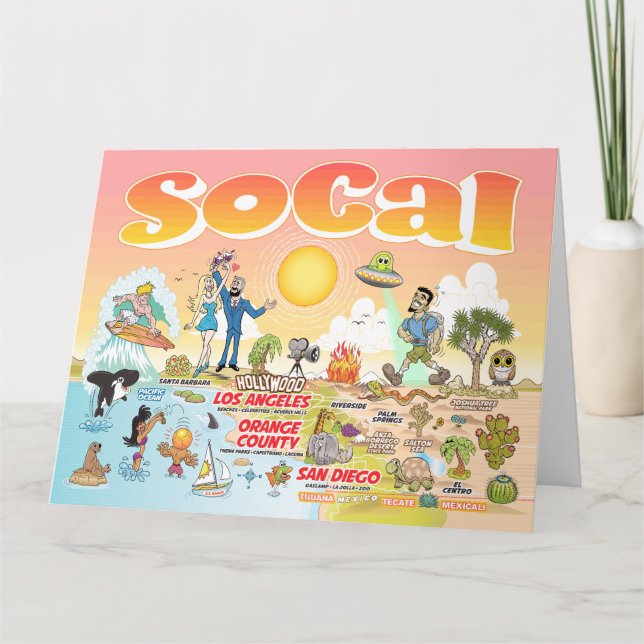 Huge SoCal Greeting Card (Front)