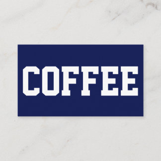 Huge Text on White Double Punch Number Loyalty Card