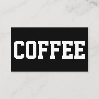 Huge Text on White Double Punch Number Loyalty Card