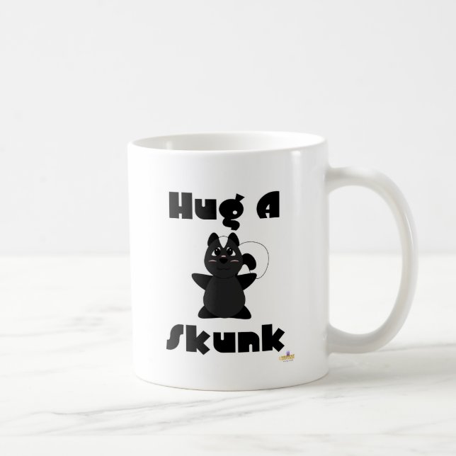 Huggable Skunk Hug A Skunk Coffee Mug (Right)