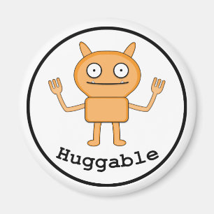Huggable - Standard, 2¼ Inch Round Magnet