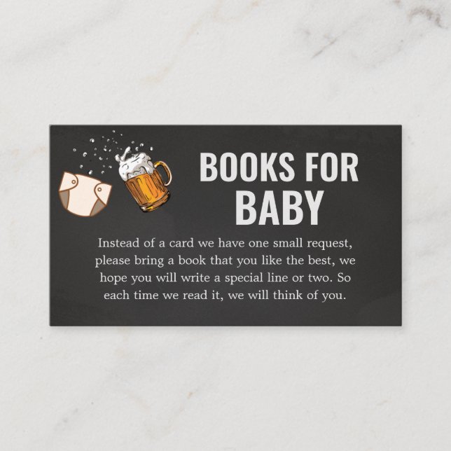 Huggies and Chuggies Baby Shower Books for Baby Enclosure Card (Front)