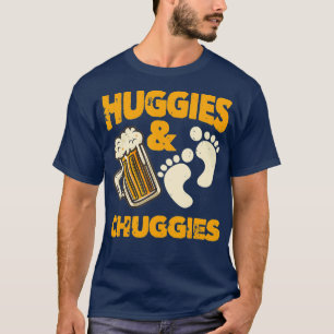Huggies and Chuggies  Funny Future Father Party T-Shirt