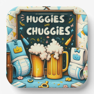 huggies and chuggies paper plate