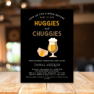 Huggies Chuggies Dad Diaper Party Baby Shower  Invitation