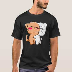 Hugging Cat Black History Month Cute Kitten Blm Me T-Shirt