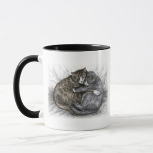 Hugging Cats Sleeping Mug