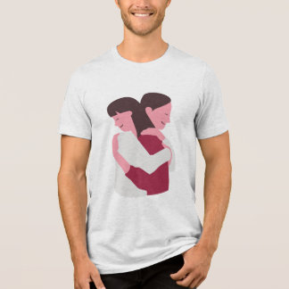 Hugging each other Tri-Blend shirt