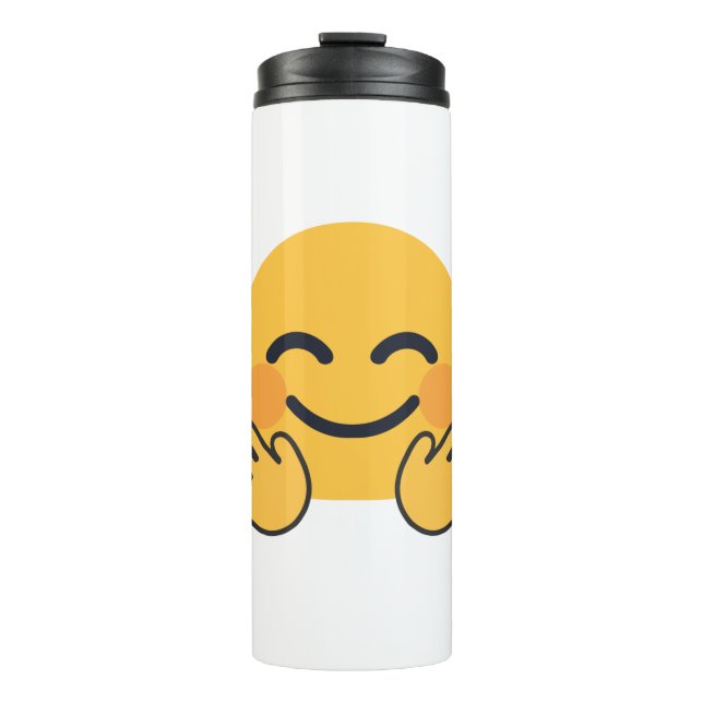 Hugging Emoji Thermal Tumbler (Front)