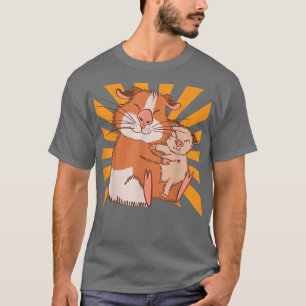 Hugging Guinea Pig Mom  T-Shirt