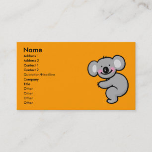 Hugging Koala bear Business Card
