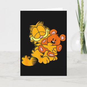 Hugging Pooky Cartoon Cat  Card