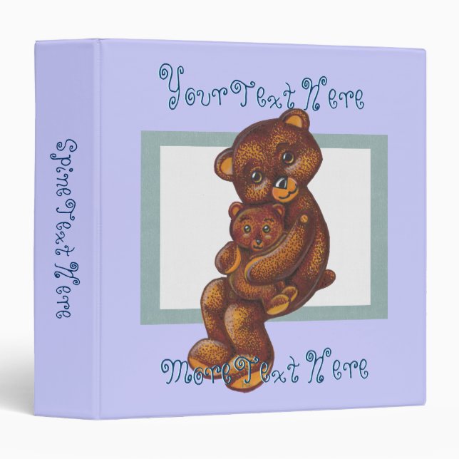 Hugging Teddybears Binder (Front/Spine)