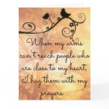 Hugging You With My Prayers Card