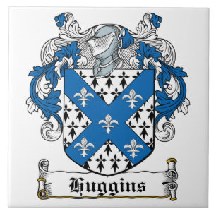Huggins Family Crest Tile