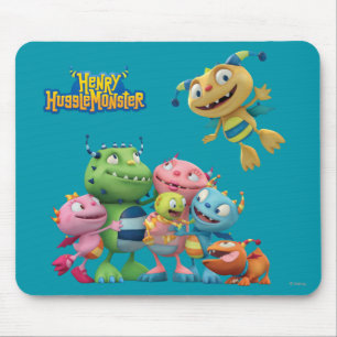 Hugglemonster Family Mouse Pad