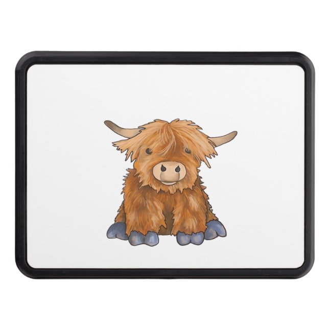 Huggy Harry - Part of my Fluffy Friends Series Cla Trailer Hitch Cover (Front)