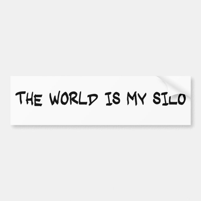 Hugh Howey WOOL The World Is My Silo Sticker (Front)