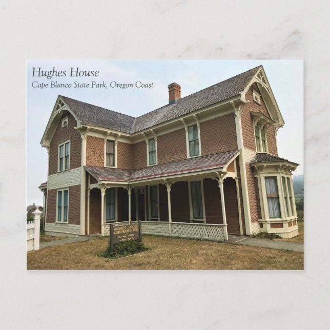 Hughes House, Cape Blanco, Oregon Coast Postcard (Front)