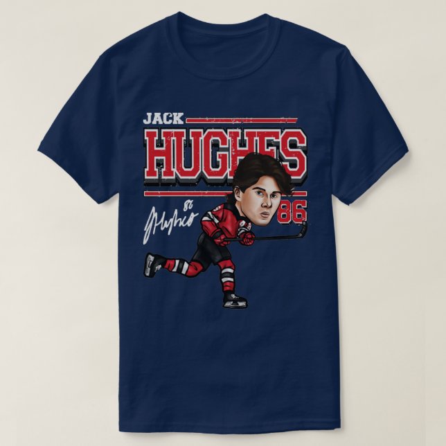 Hughes New Jersey toon T-Shirt (Design Front)