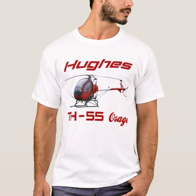Hughes TH-55 Osage, th-55 helicopter T-Shirt (Front)
