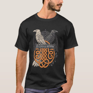 Huginn & Muninn Viking - Celtic Knotwork Ravens - T-Shirt
