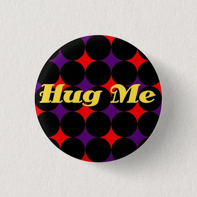 Hugme 1 Inch Round Button (Front)