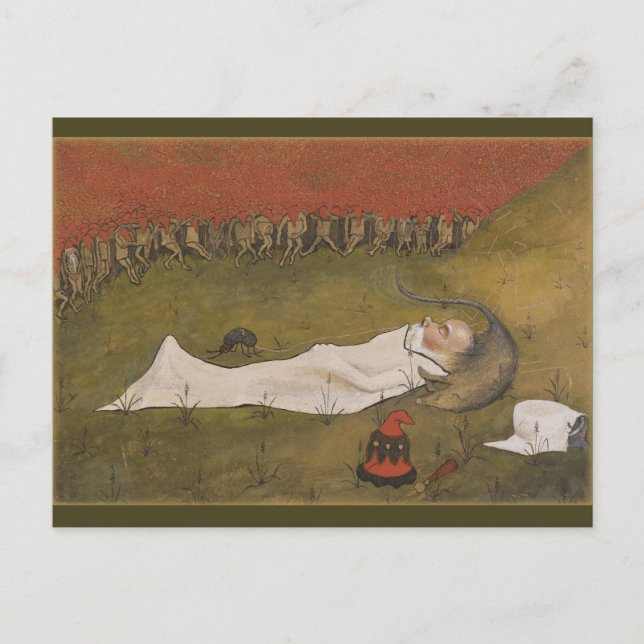 Hugo Simberg Tomtekungen sover CC0428 Carte postal (Devant)