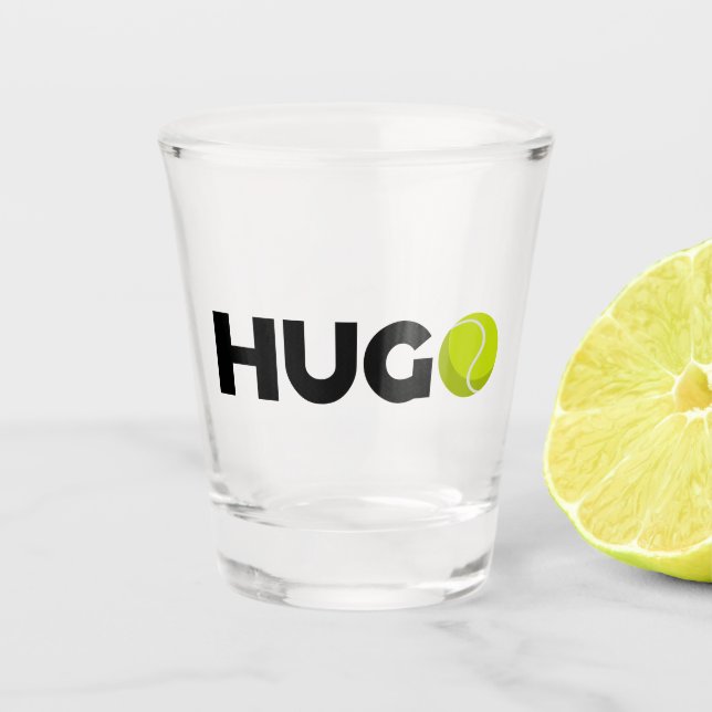 Hugo Tennis Shot Glass (Front)