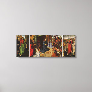 Hugo van der Goes - Portinari-Altar Overview Canvas Print