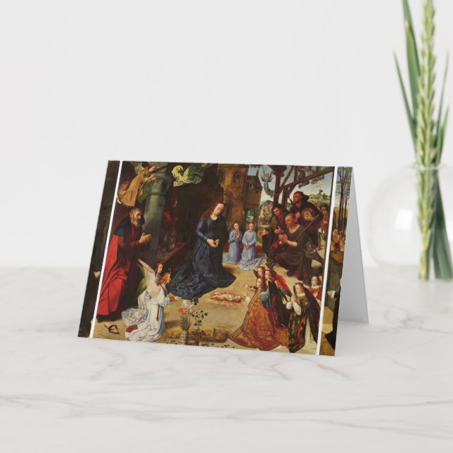 Hugo van der Goes- Portinari Triptych Holiday Card (Front)