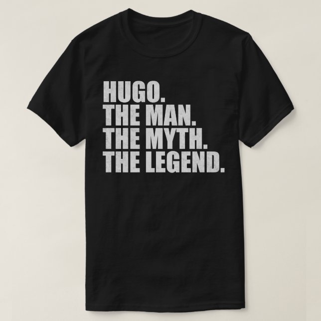 HugoHugo Name Hugo given name T-Shirt (Design Front)