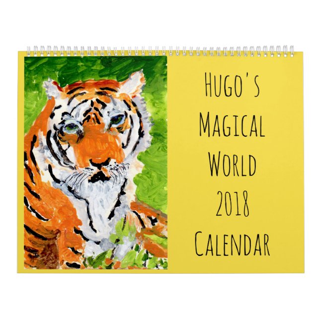 Hugo's Magical World 2018 Wall Calendar (Cover)