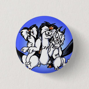 Hugs all around! 1 inch round button