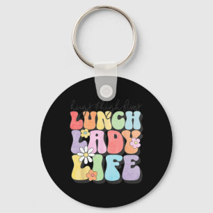 Hugs Amp; High Fives Lunch Lady Vibes School Appre Keychain