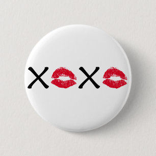 Hugs and Kisses 2 Inch Round Button