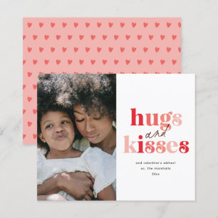 Hugs and Kisses Budget Photo Valentine's Day Card
