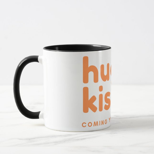 hugs and kisses come in your way mug (Left)